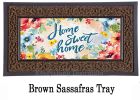 Home Sweet Home Floral Sassafras Mat - 10 x 22 Insert Doormat