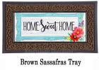 Home Sweet Home Frame Sassasafras Mat - 10 x 22 Insert Doormat