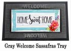 Home Sweet Home Frame Sassasafras Mat - 10 x 22 Insert Doormat