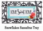 Home Sweet Home Frame Sassasafras Mat - 10 x 22 Insert Doormat