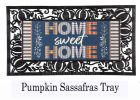 Home Sweet Home Plaid Sassafras Mat - 10 x 22 Insert Doormat