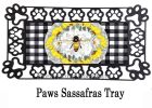 Honey Bee and Flowers Sassafras Mat - 10x22 Insert Doormat