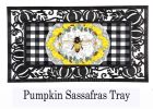 Honey Bee and Flowers Sassafras Mat - 10x22 Insert Doormat