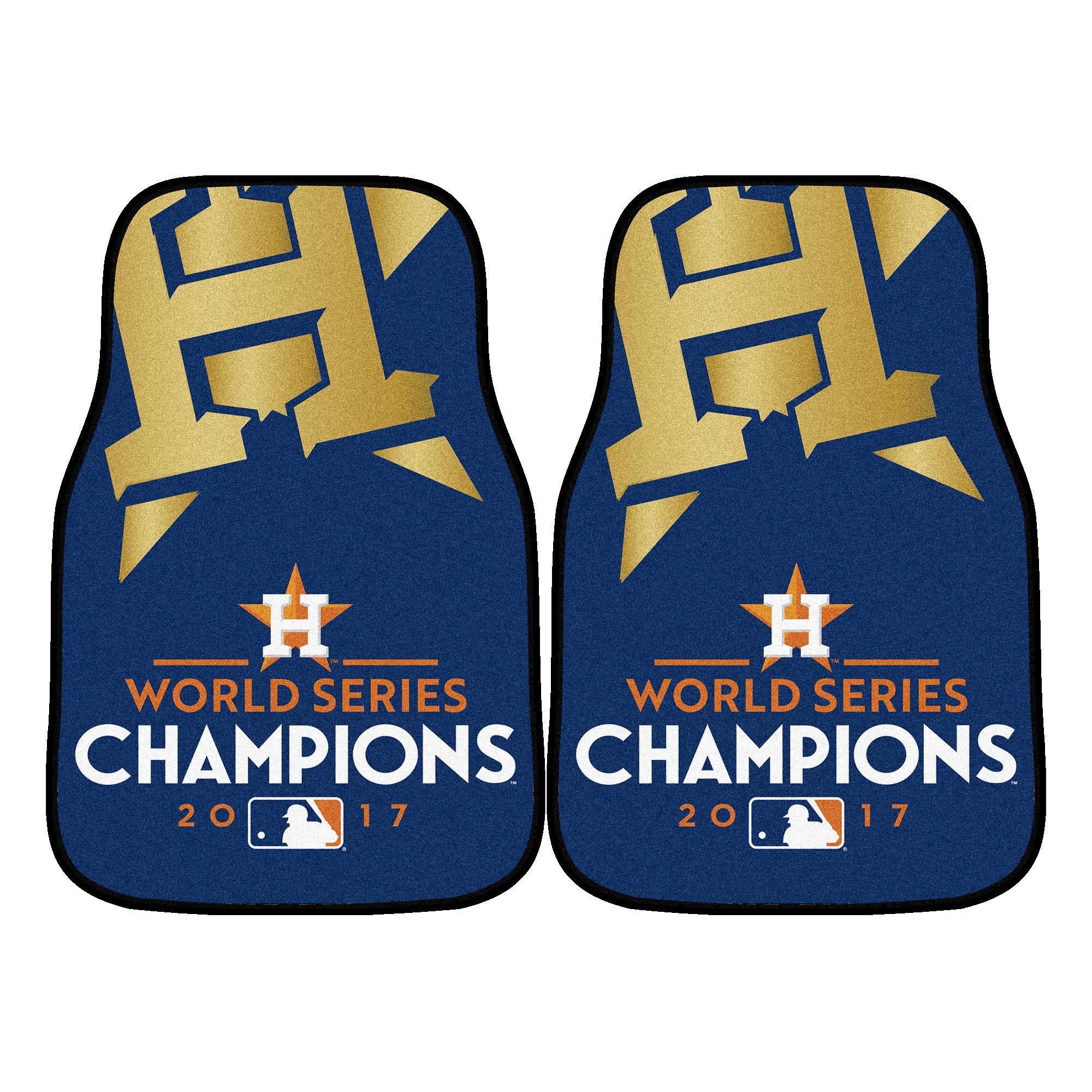 Houston Astros 2017 World Series Champs Carpet Car Mat Set