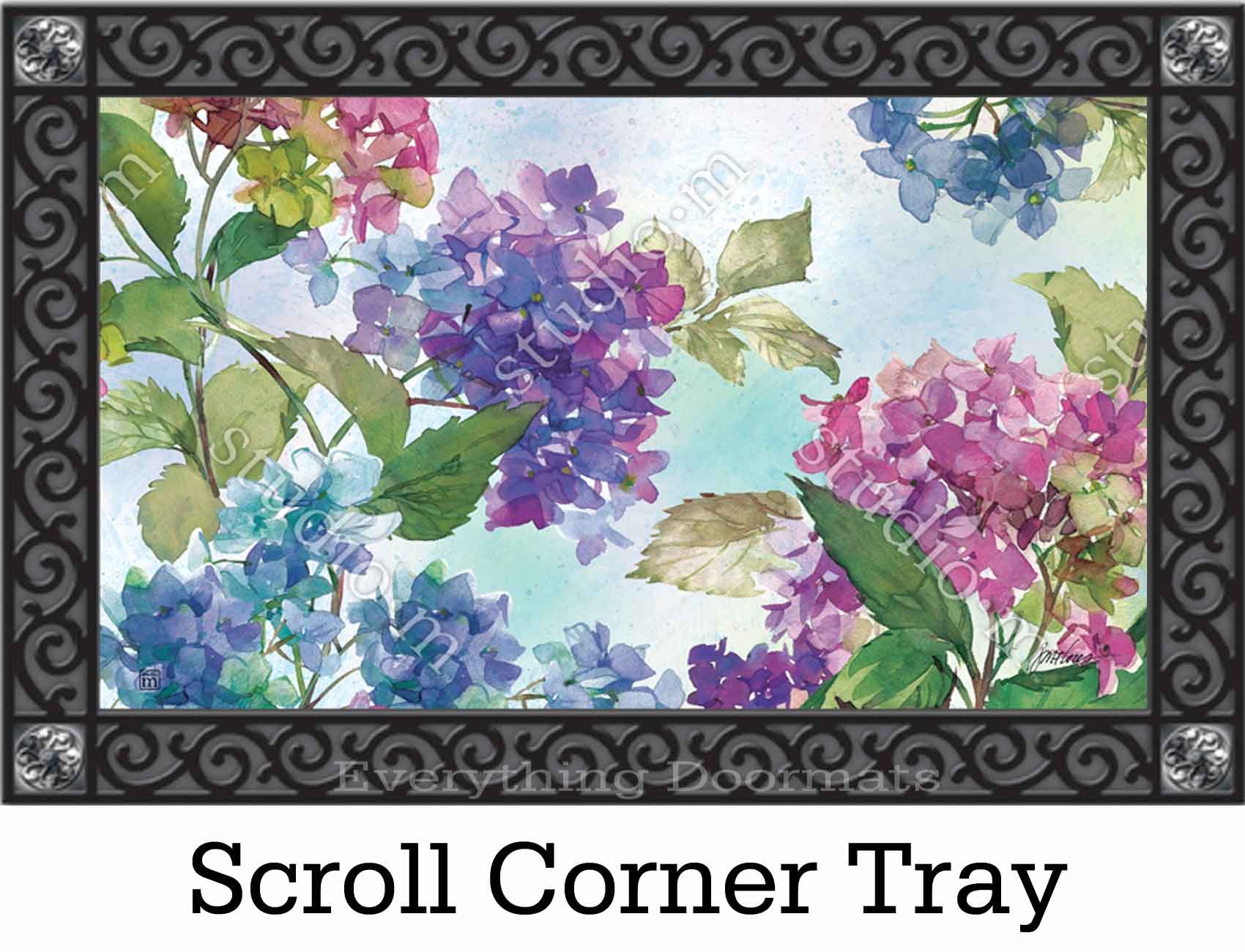 Indoor & Outdoor Hydrangeas MatMate Doormat18x30