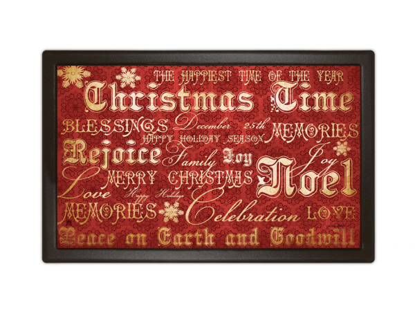 Indoor & Outdoor MatMates Doormat - Christmas Typography
