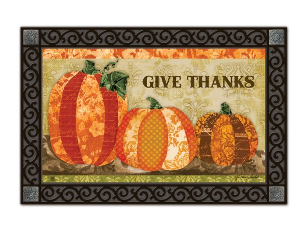 Indoor & Outdoor MatMates Doormat - Pumpkin Tapestry