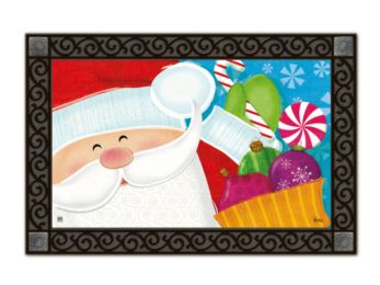 Indoor & Outdoor MatMates Doormat - Santa's Here