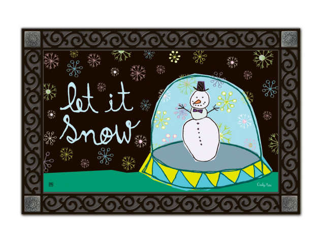 Indoor & Outdoor MatMates Doormat - Snow Globe