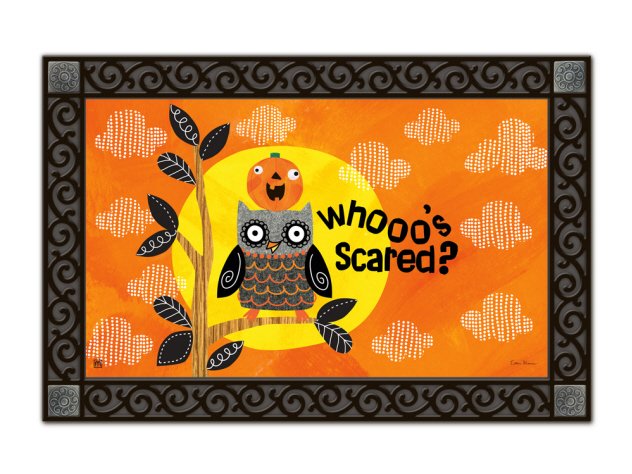 Indoor & Outdoor MatMates Doormat - Who's Scared