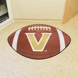 Vanderbilt Commodores Football Shaped Area Rug