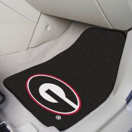 University of Georgia Nylon 2pc Printed Carpet Car Mat Set