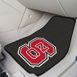 North Carolina State  2pc Printed Carpet Car Mat Set