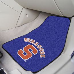 Syracuse University Licensed  2pc Printed Carpet Car Mat Set