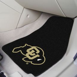 University of Colorado  2pc Printed Carpet Car Mat Set