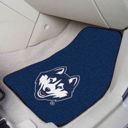 University of Connecticut Licensed 2pc Printed Carpet Car Mat Set