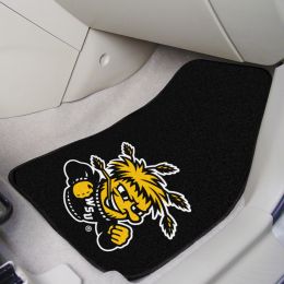 Wichita State University Licensed 2pc Printed Carpet Car Mat Set