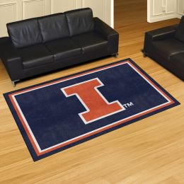 University of Illinois Area Rug â€“ Nylon 5â€™ x 8â€™