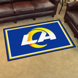 Los Angeles Rams Area Rug - Nylon 4â€™ x 6â€™