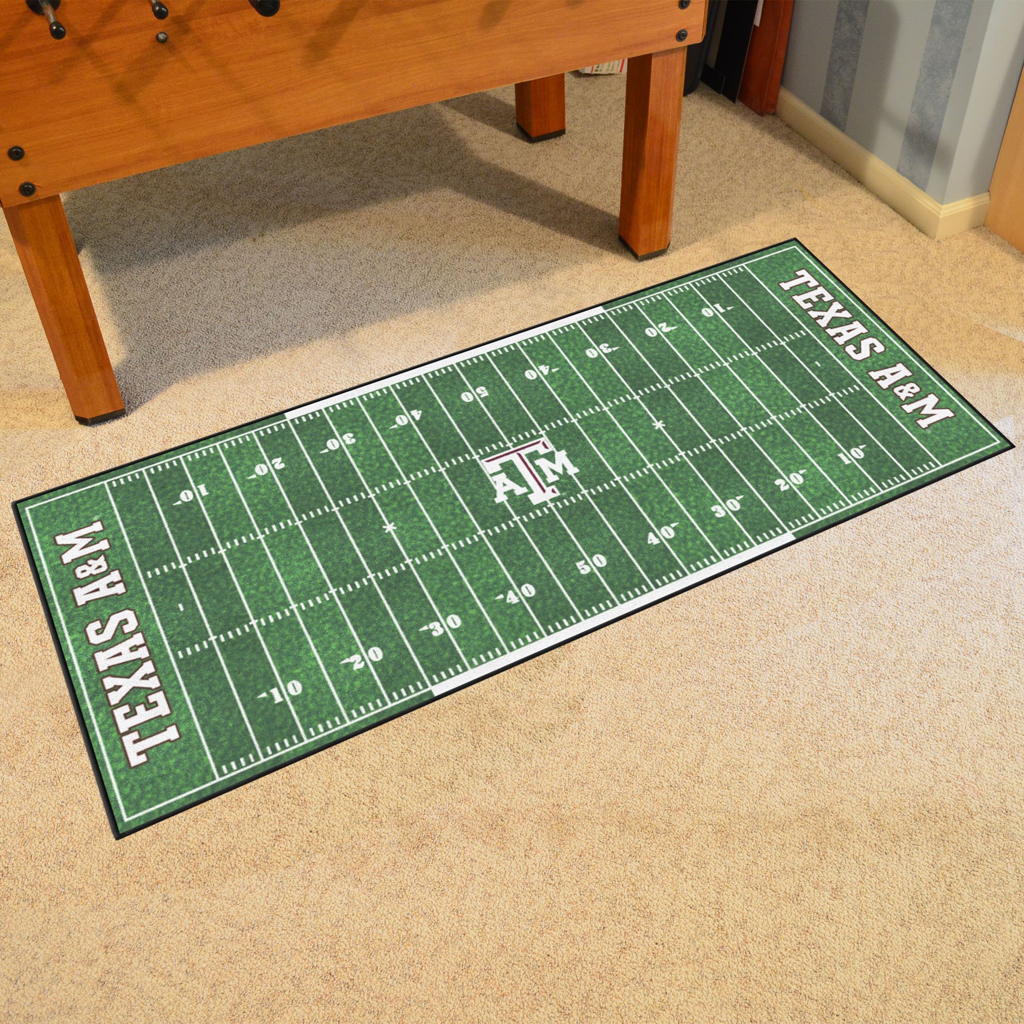 A & M Aggies Field Runner Mat - Nylon 30" x 72"