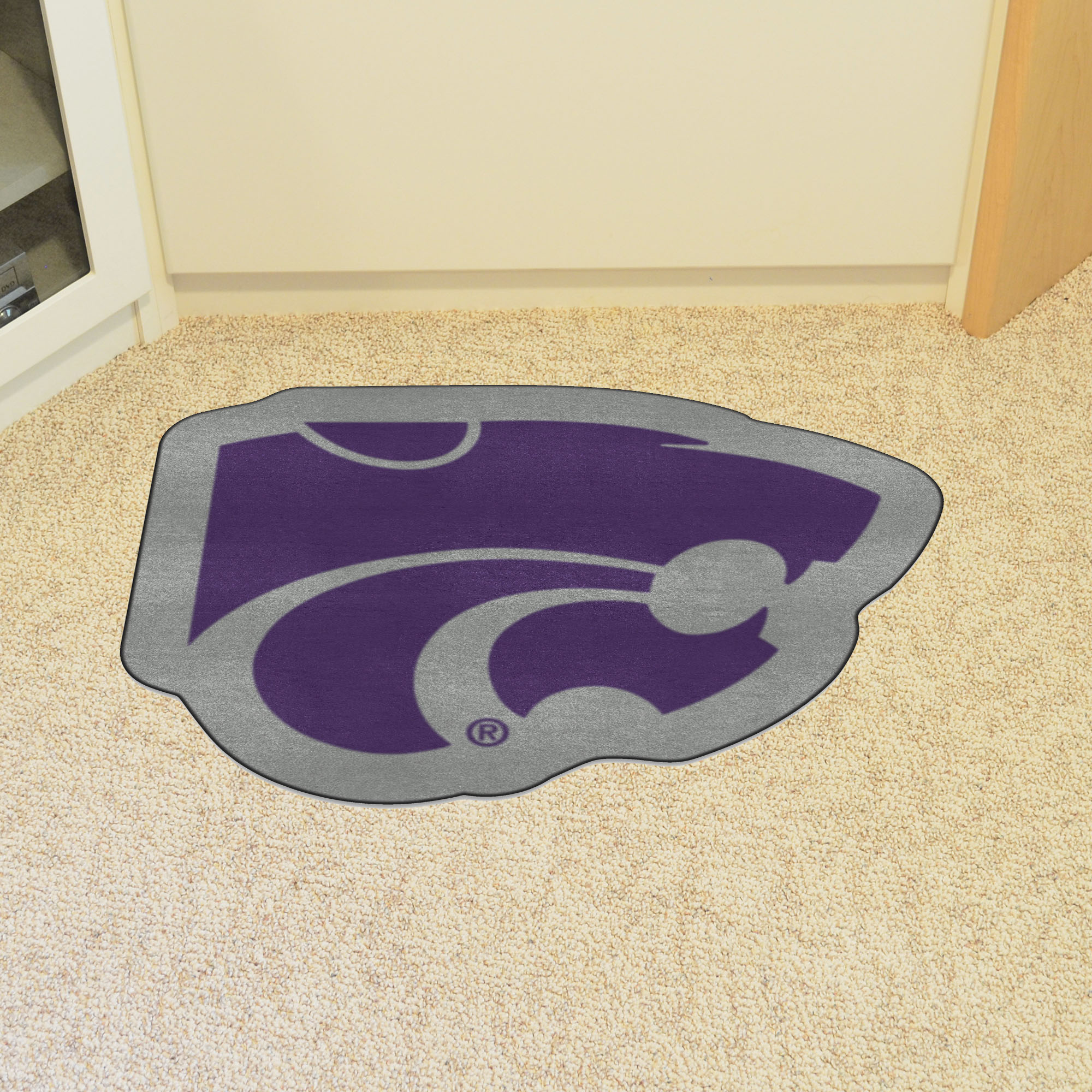 Kansas State Wildcats Mascot Area Rug - Nylon