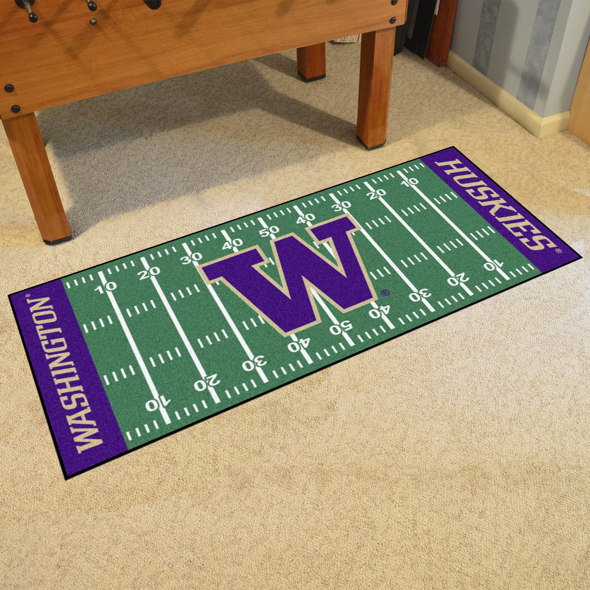 UW Huskies Field runner Mat Nylon 30 x 72