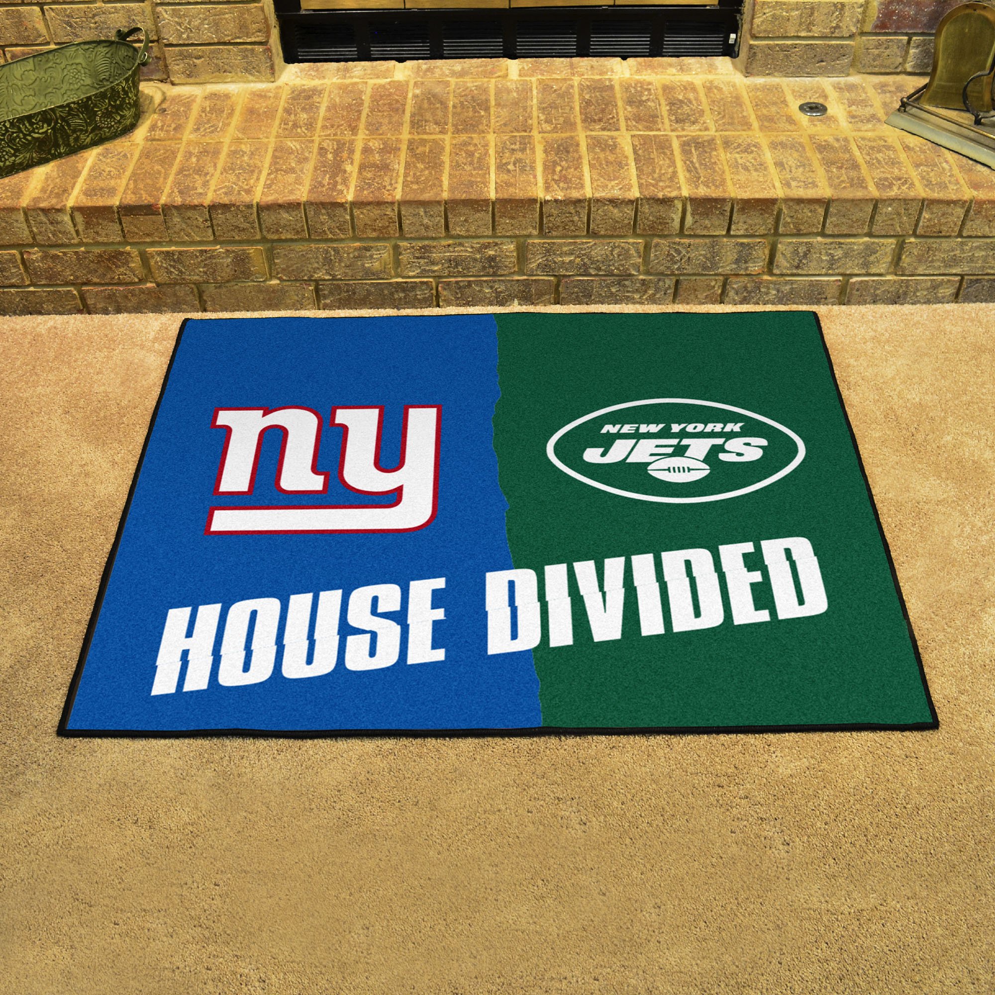 Giants Jets House Divided Mat 34 x 45