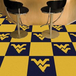 West Virginia University Vinyl Backed  Team Carpet Tiles
