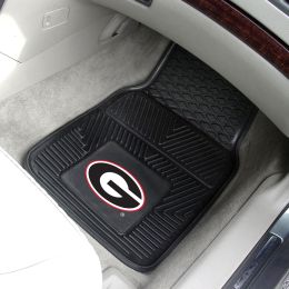 University of Georgia Licensed 2pc Heavy Duty Vinyl Car Mat Set