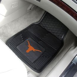 University of Texas Non-Slip 2pc Heavy Duty Vinyl Car Mat Set