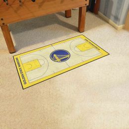 Golden State Warriors Basketball Large Court Runner Mat - 30 x 72