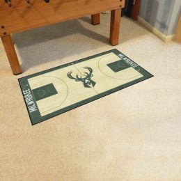 Milwaukee Bucks Basketball Large Court Runner Mat - 30 x 72