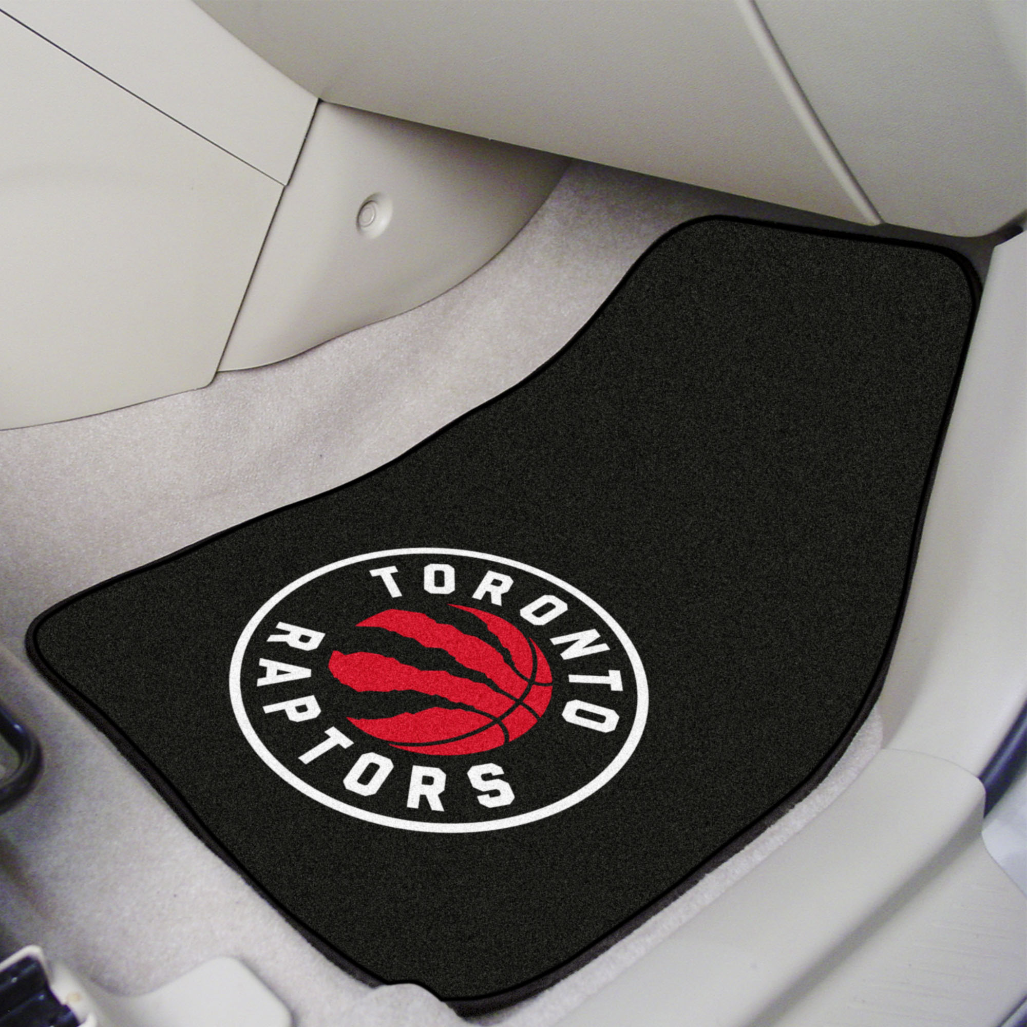 Toronto Raptors 2pc Carpet Floor Mat Set - Logo