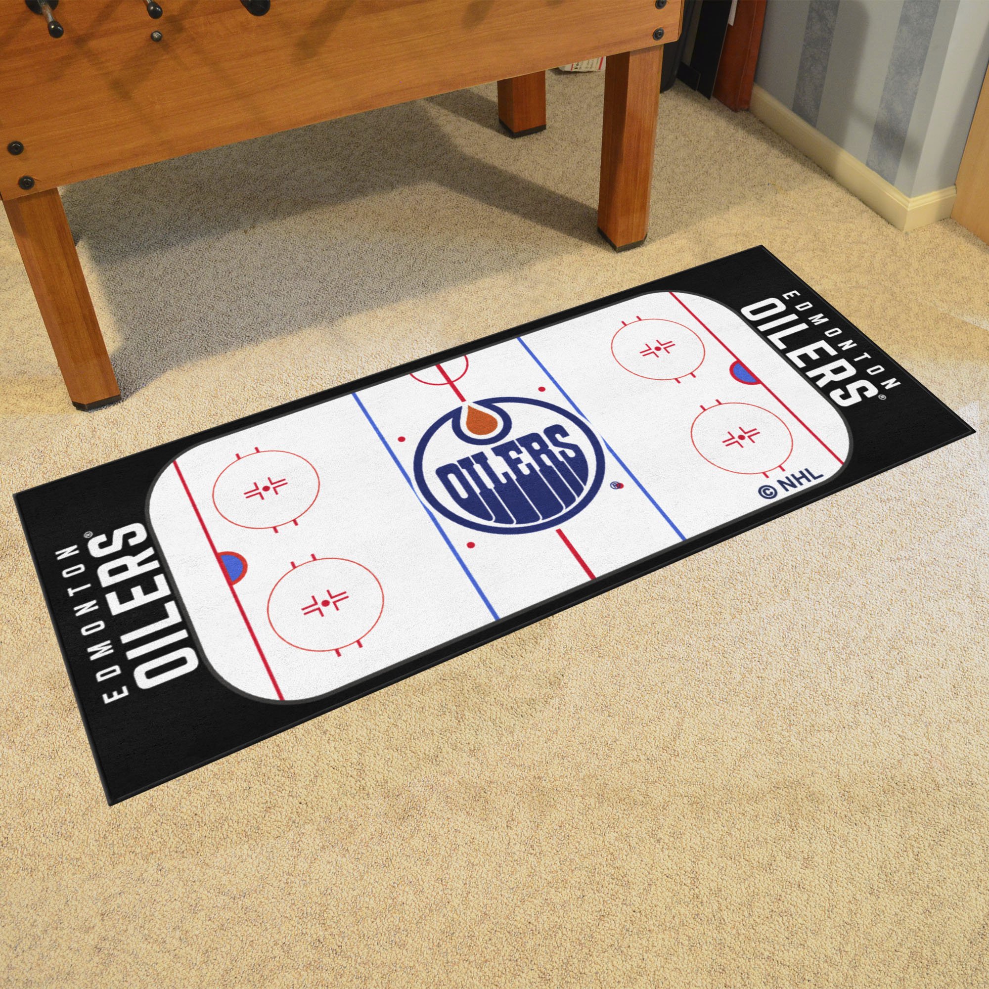 Edmonton Oilers Hockey Rink Runner Mat 29.5 x 72