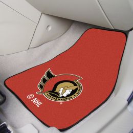 Ottawa Senators 2pc Carpet Car Mat Set - Nylon & Vinyl