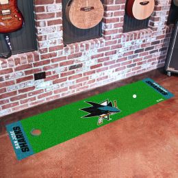 San Jose Sharks Putting Green Mat â€“ 18 x 72