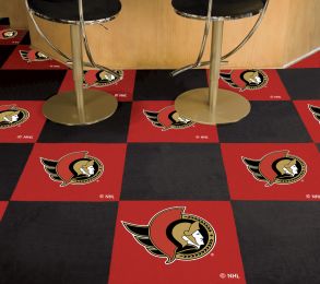 Ottawa Senators Team Carpet Tiles - 45 sq ft