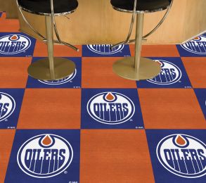 Edmonton Oilers Team Carpet Tiles - 45 sq ft
