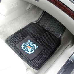 Coast Guard Logo 2pc Heavy Duty Vinyl Car Mat Set