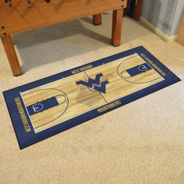 West Virginia University Nylon Sports  Basketball Runner Mat