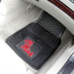 University of Mississippi Sports 2pc Heavy Duty Vinyl Car Mat Set