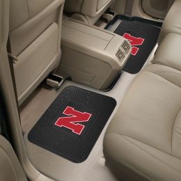 University of Nebraska Sports Rubber 2pc Utility Mat Set