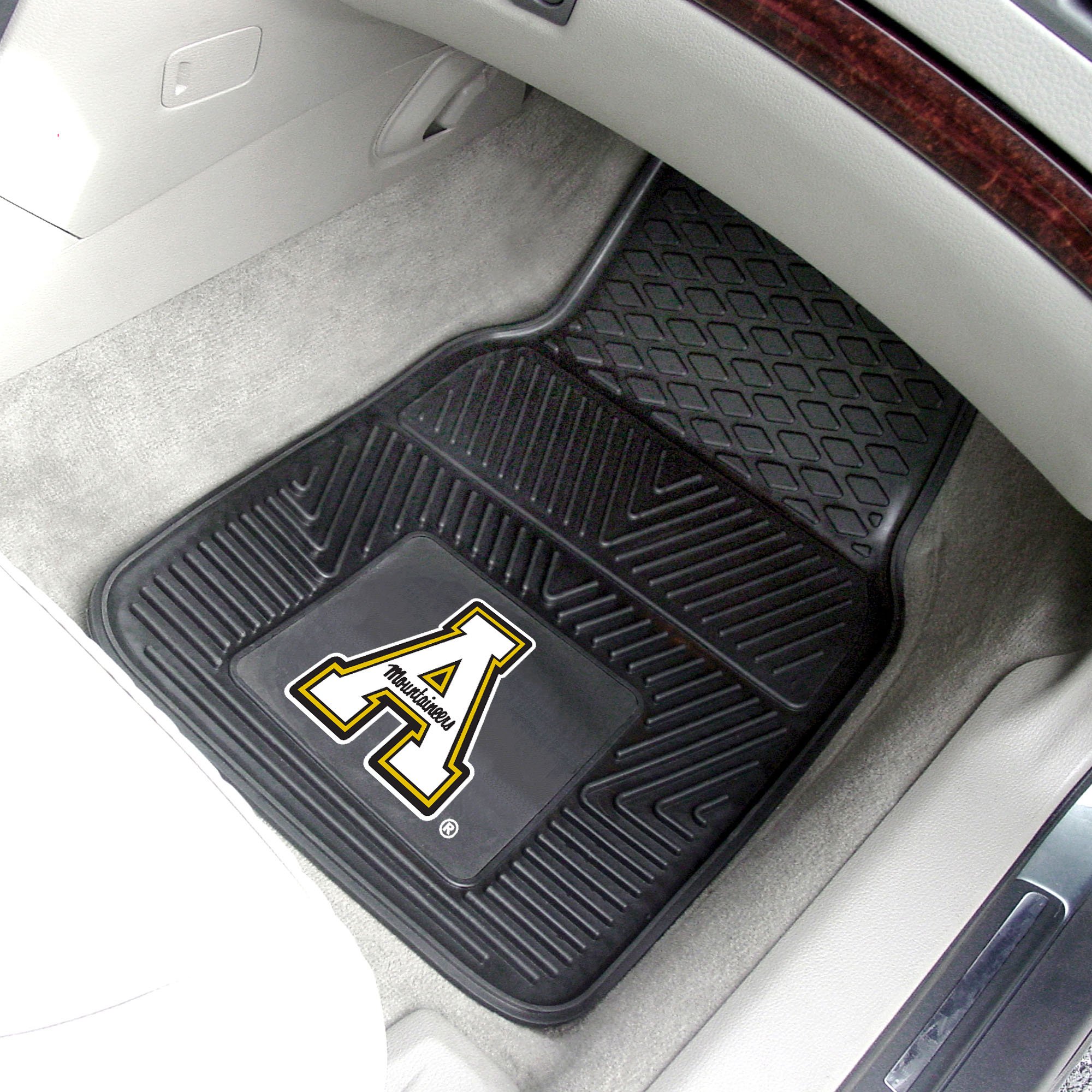 Appalachian State  2pc Heavy Duty Vinyl Car Mat Set