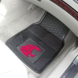 Washington State University 2pc Heavy Duty Vinyl Car Mat Set