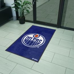 Edmonton Oilers Area Rug - Logo 3' x 5' Nylon