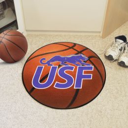Sioux Falls Cougars Basketball Shaped Area Rug