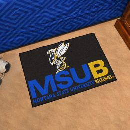 MSU Billings Black Nylon Eco Friendly Starter Doormat