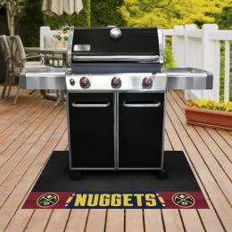 Denver Nuggets Grill Mat Logo & Wordmark - Vinyl 26 x 42