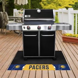 Indiana Pacers Grill Mat Logo & Wordmark - Vinyl 26 x 42