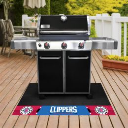 Los Angeles Clippers Grill Mat Logo & Wordmark - Vinyl 26 x 42